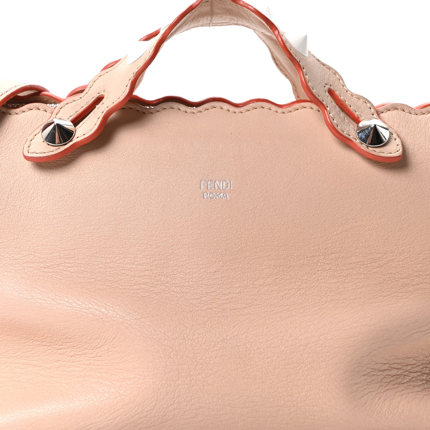 Vitello Dolce Scalloped Studded Medium By The Way Boston Bag Plaster