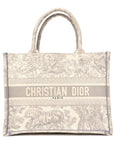Canvas Embroidered Medium D1ORiviera Toile De Jouy Book Tote Gray