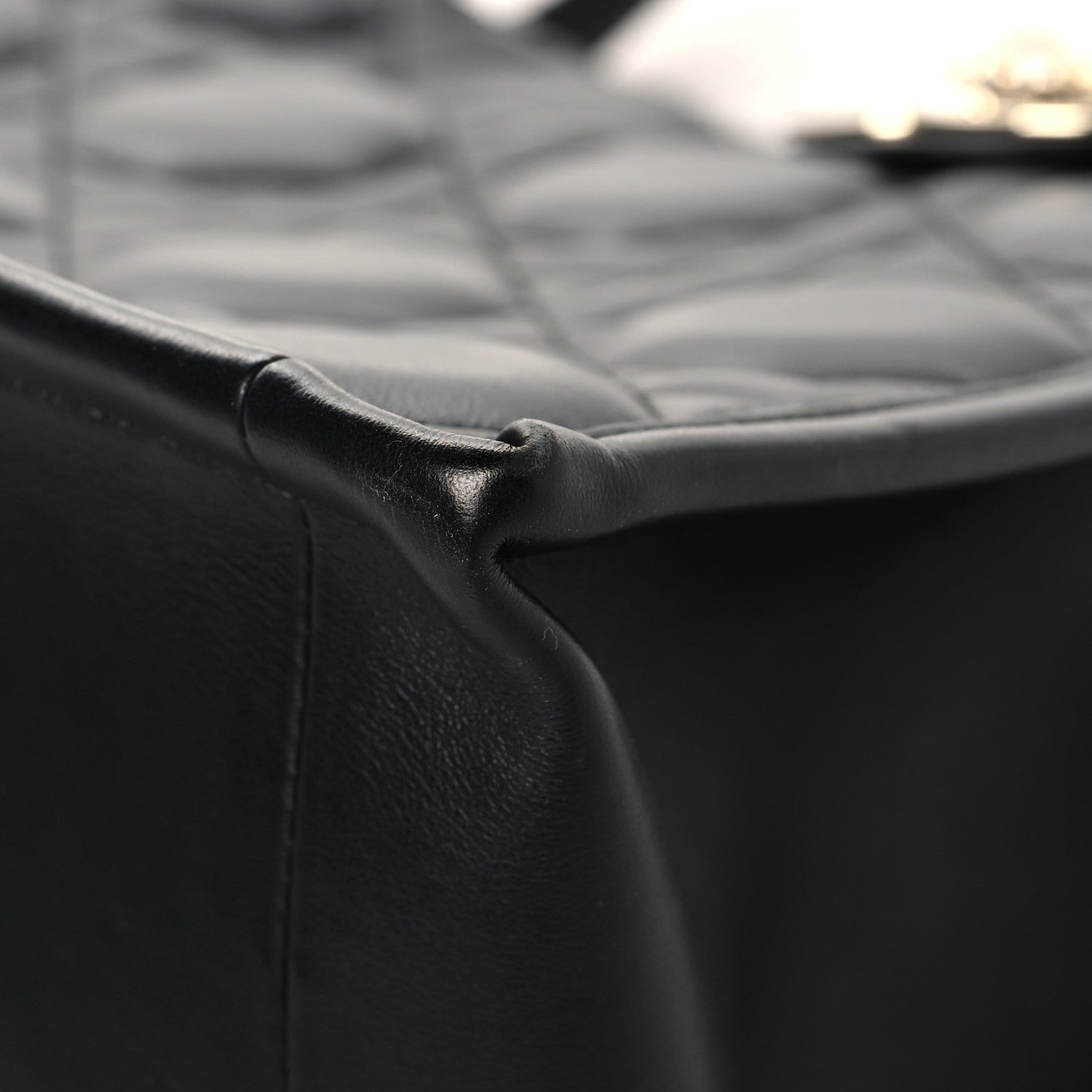 Calfskin Macro Cannage Medium Book Tote Black