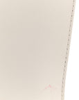 Lambskin Iridescent PVC Chevron Quilted Medium Boy Flap White Silver
