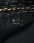 Nappa FF 1974 Embossed Large Baguette Black