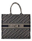 Oblique Large Book Tote Blue Multicolor