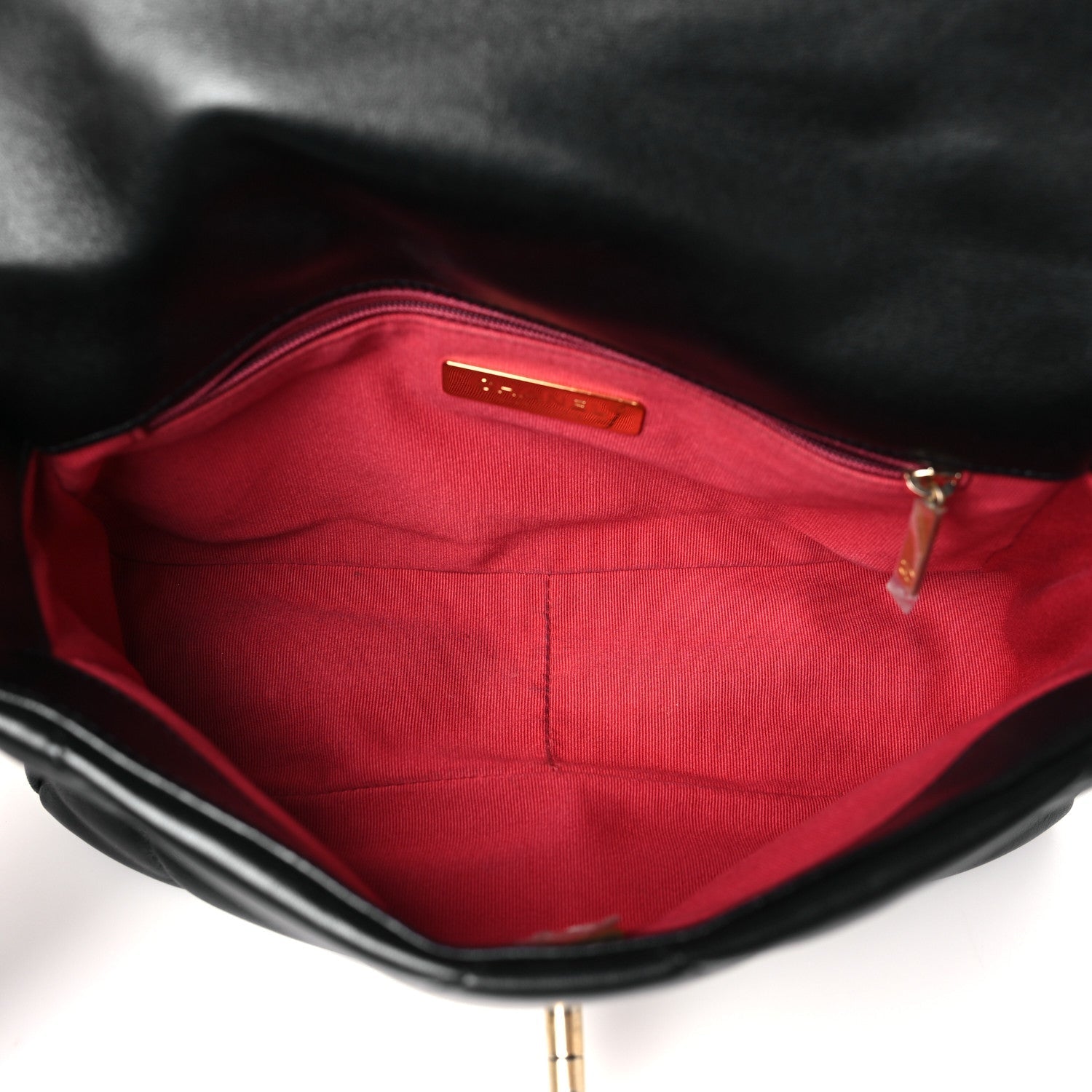 Lambskin Quilted Medium CHNL 19 Flap Black