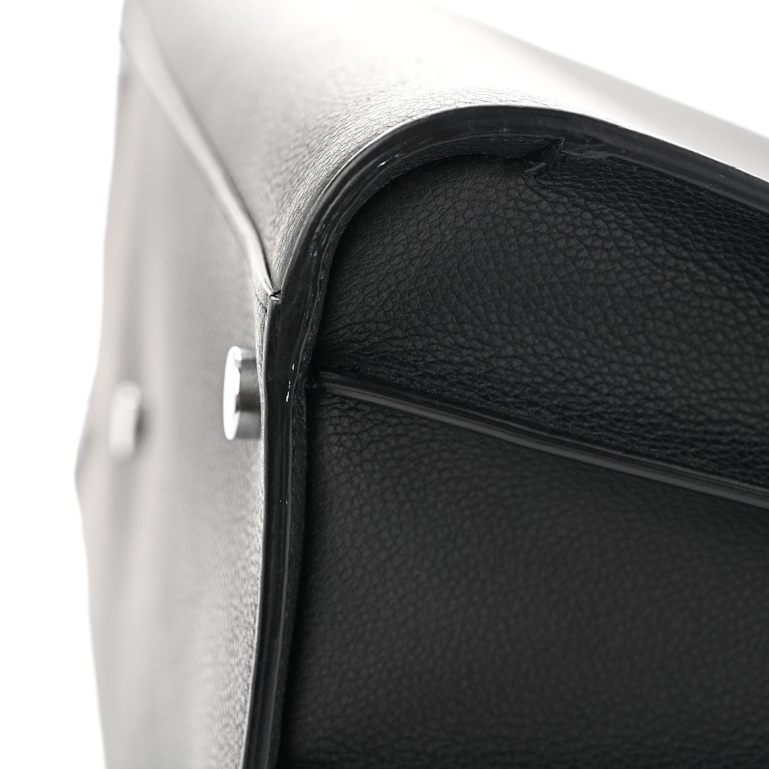 Grained Calfskin Large Sac De Jour Carryall Black