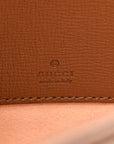GG Supreme Monogram Azalea Calfskin Web Mini Jackie 1961 Hobo Beige Ebony Brown Sugar