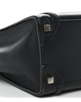 Smooth Calfskin Micro Luggage Navy Blue