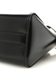 Spazzolato Mini Zippered Tote Black
