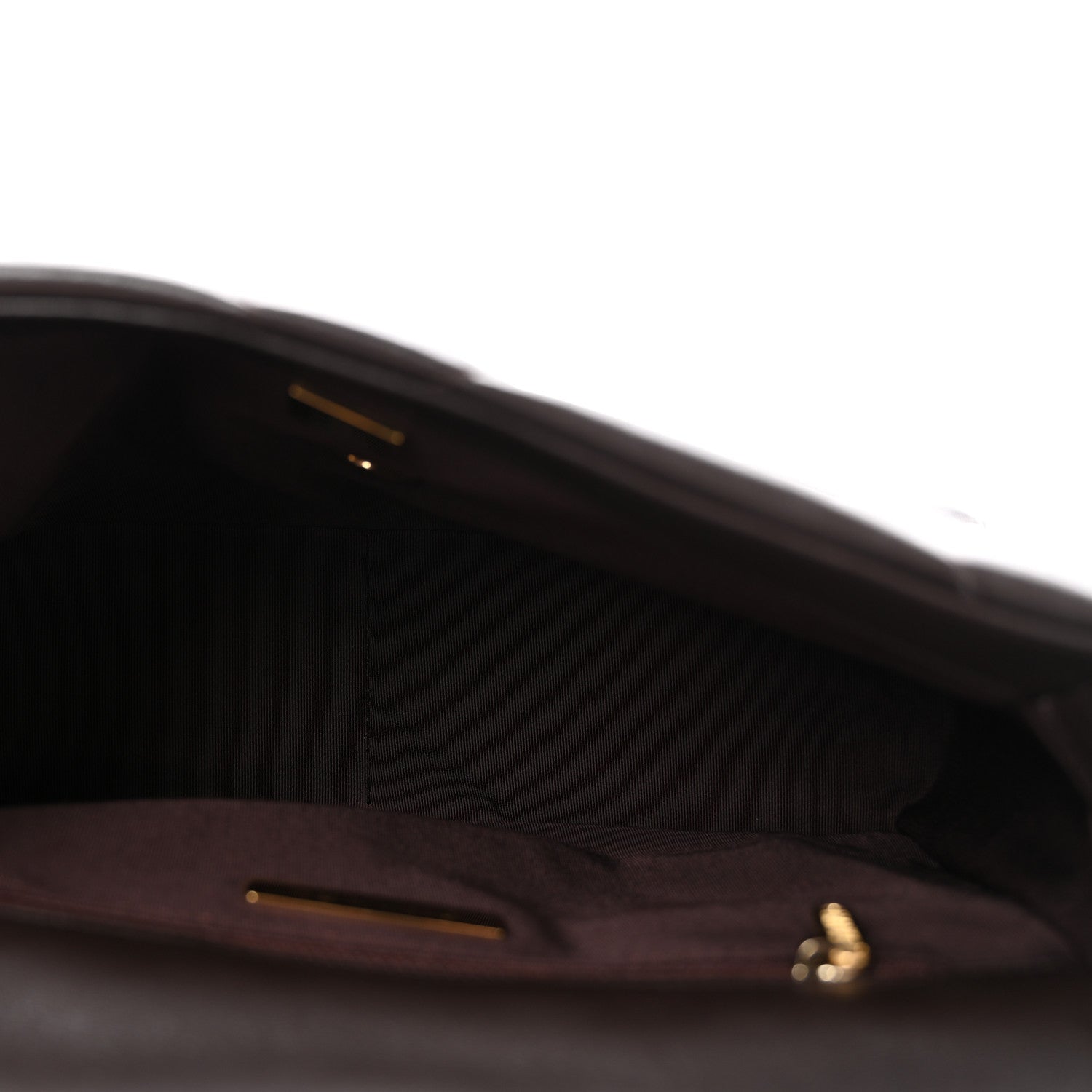 Lambskin Quilted Medium CHNL 19 Flap Dark Brown