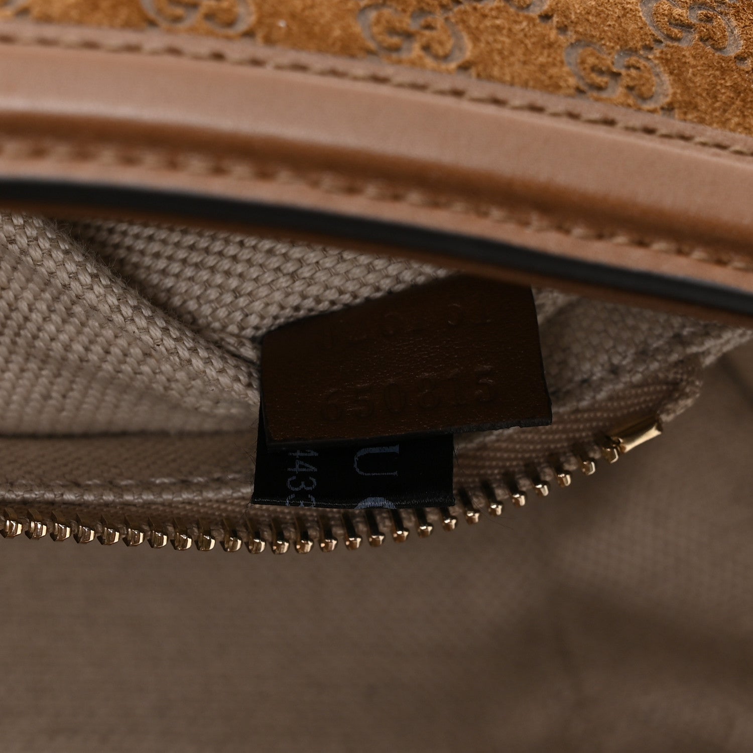 Suede MicroGCCIssima Go Small Shoulder Bag Brown