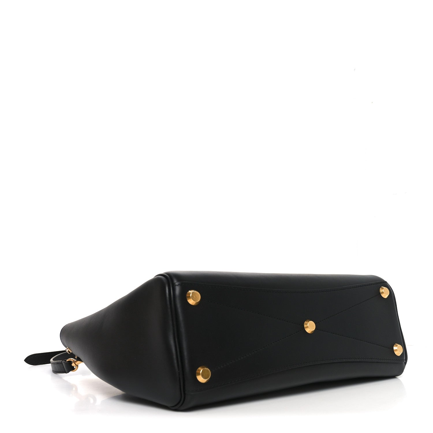 Smooth Calfskin Small Bel Air Carry All Bag Black