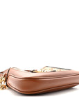 New Canvas Charisma Calfskin Crystal GG Monogram Mini Jackie 1961 Hobo Camel Ebony