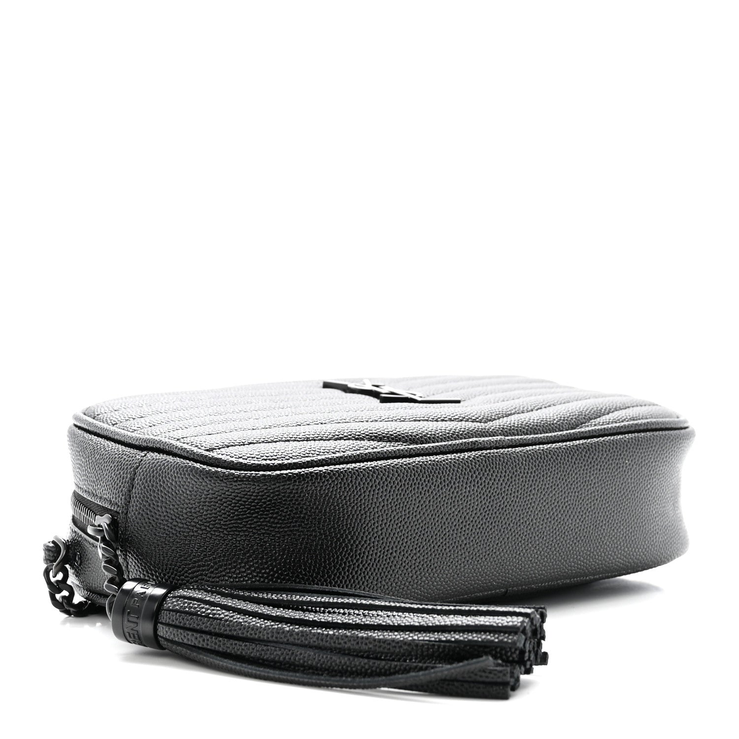 Grain De Poudre Matelasse Monochrome Monogram Mini Lou Camera Bag Black