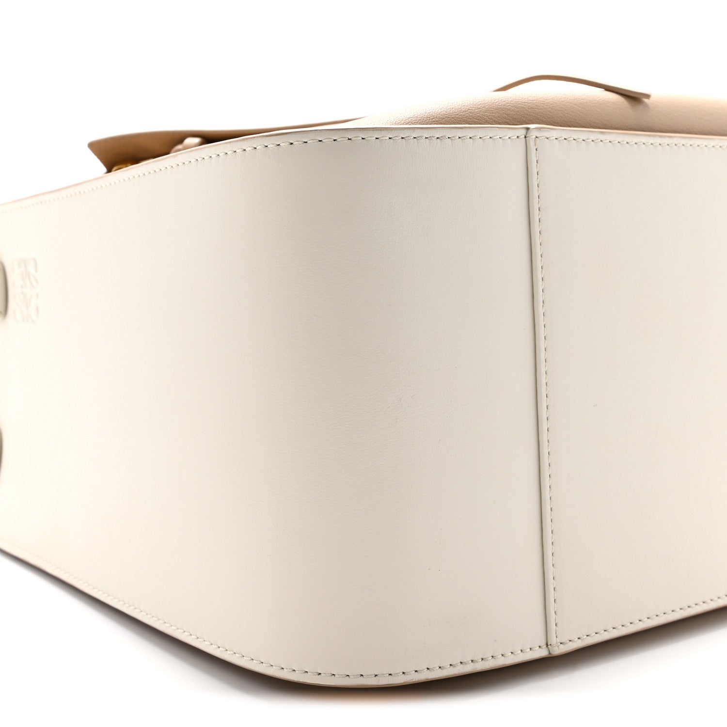 Calfskin Small Hammock Shoulder Bag Sand White