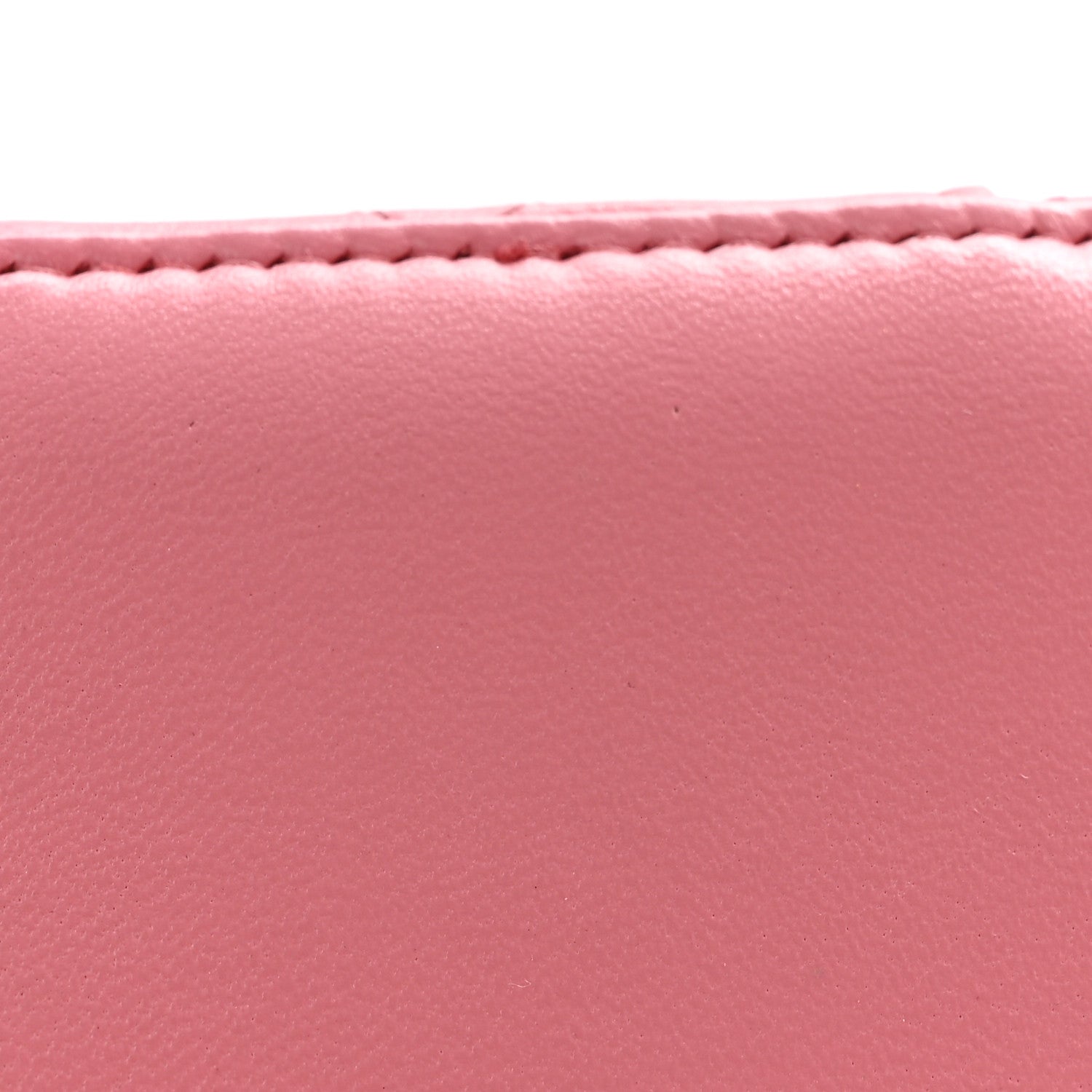 Lambskin Quilted Trendy Mini Vanity Case With Chain Pale Pink