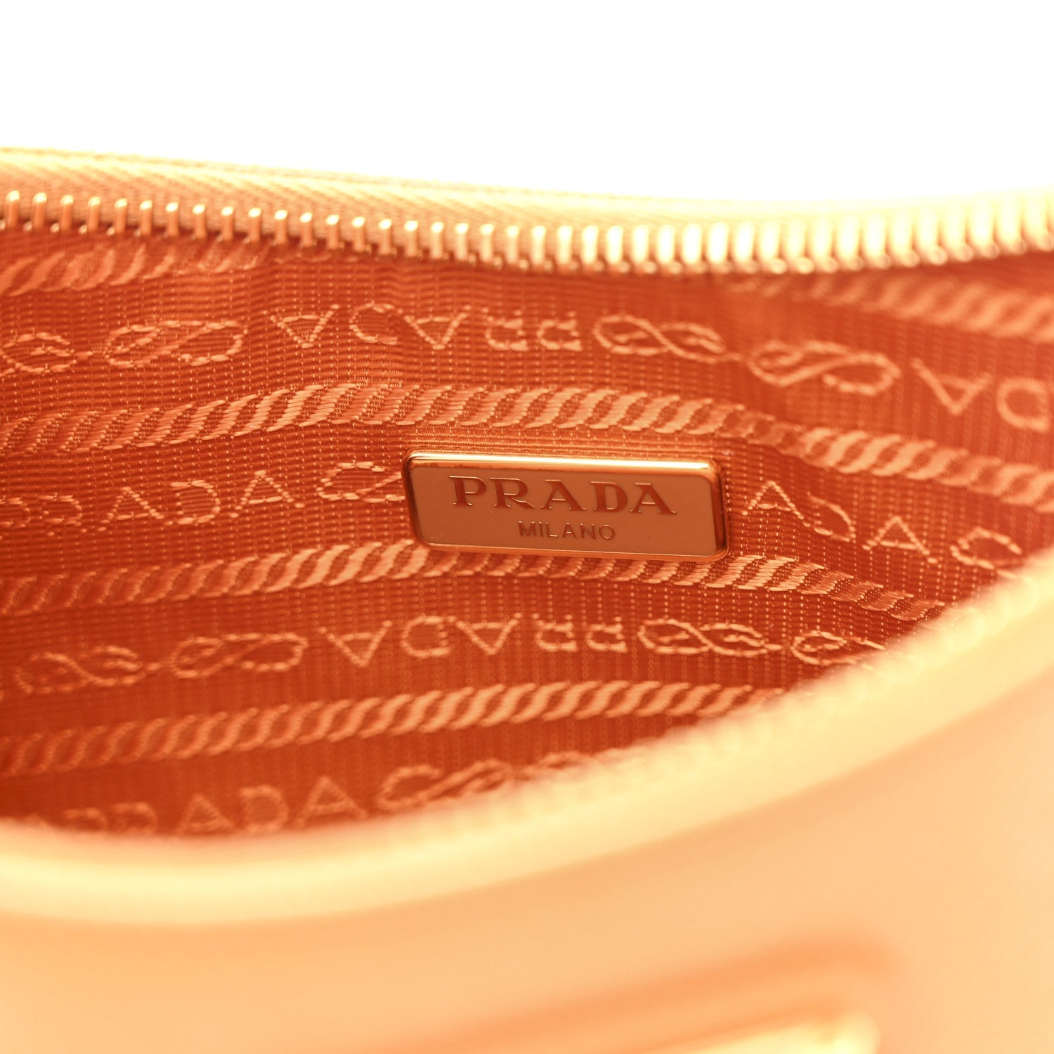 Saffiano Lux Mini Re-Edition Shoulder Bag Arancio