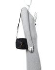 Calfskin Matelasse Monogram Lou Camera Bag Black
