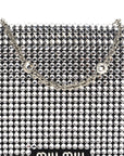 Nappa Crystal Starlight Mini Clutch Bag Black