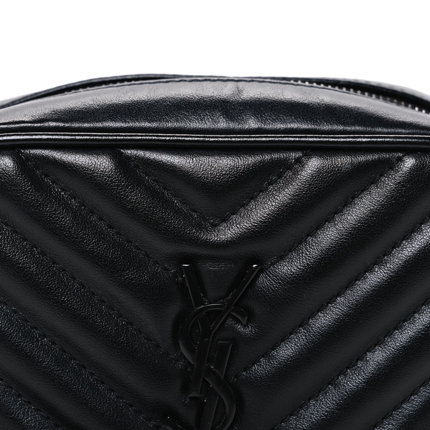 Calfskin Matelasse Monogram Lou Belt Bag Black