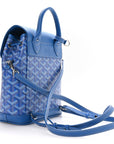 Goyardine Calfskin Mini Alpin Backpack Sky Blue