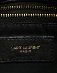 Lambskin Quilted Small Loulou Puffer Monogram Chain Satchel Black