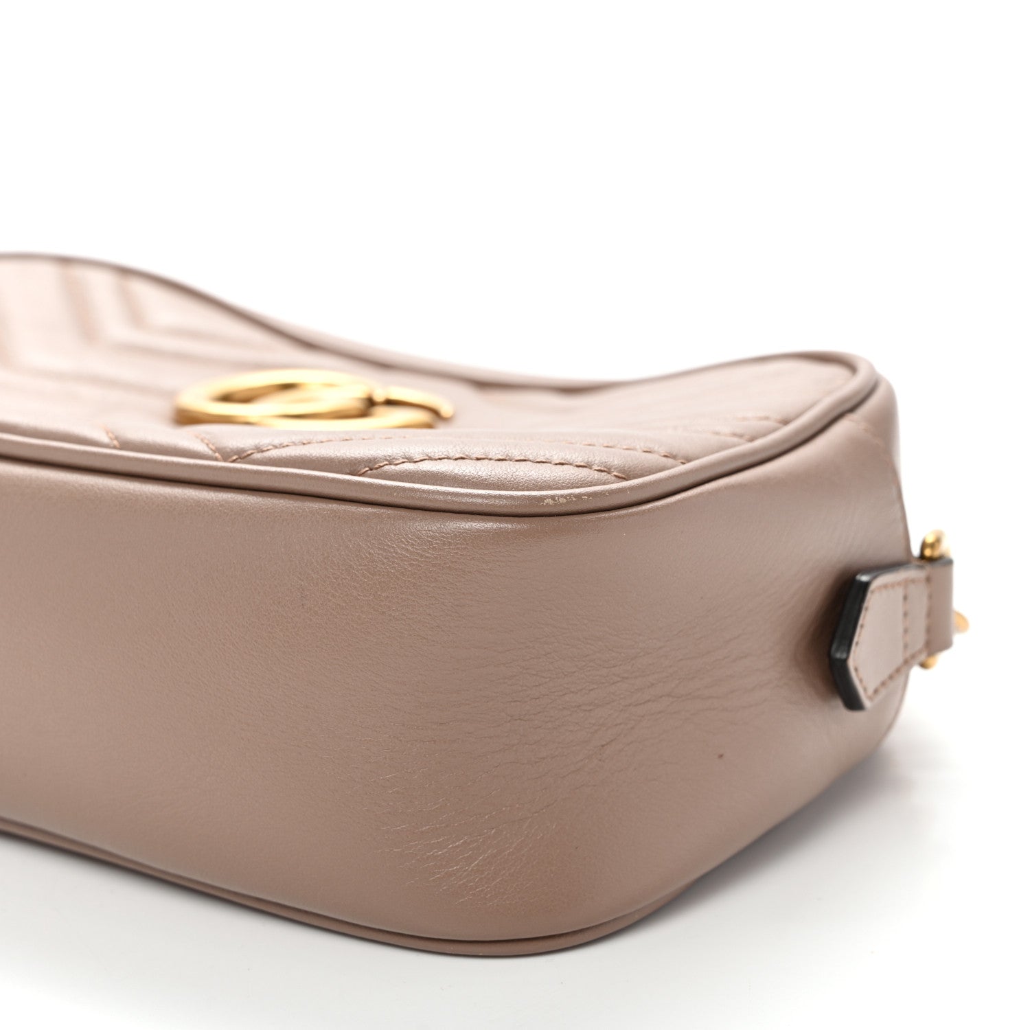 Calfskin Matelasse Small GG Marmont Chain Shoulder Bag Porcelain Rose