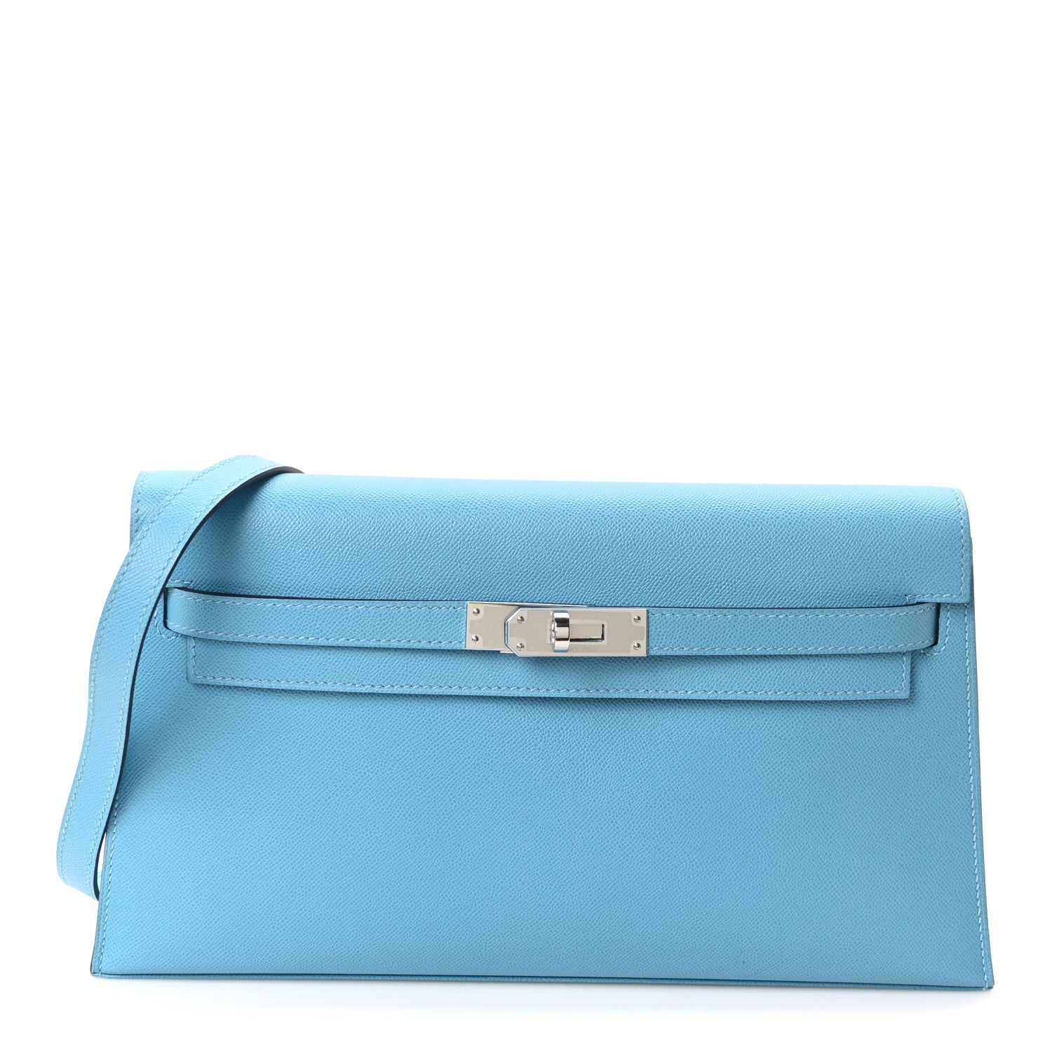 Madame Calfskin Kelly Elan Bleu du Nord
