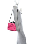 Tessuto Nylon Soft Padded Shopping Tote Fuxia