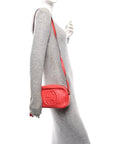 Pebbled Calfskin Small Soho Disco Bag Tabasco Red