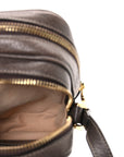 GG Supreme Monogram Web Mini Ophidia Double Zip Crossbody Bag Beige New Acero