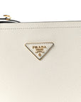 Saffiano Cuir Small Matinee Tote  Bianco Black