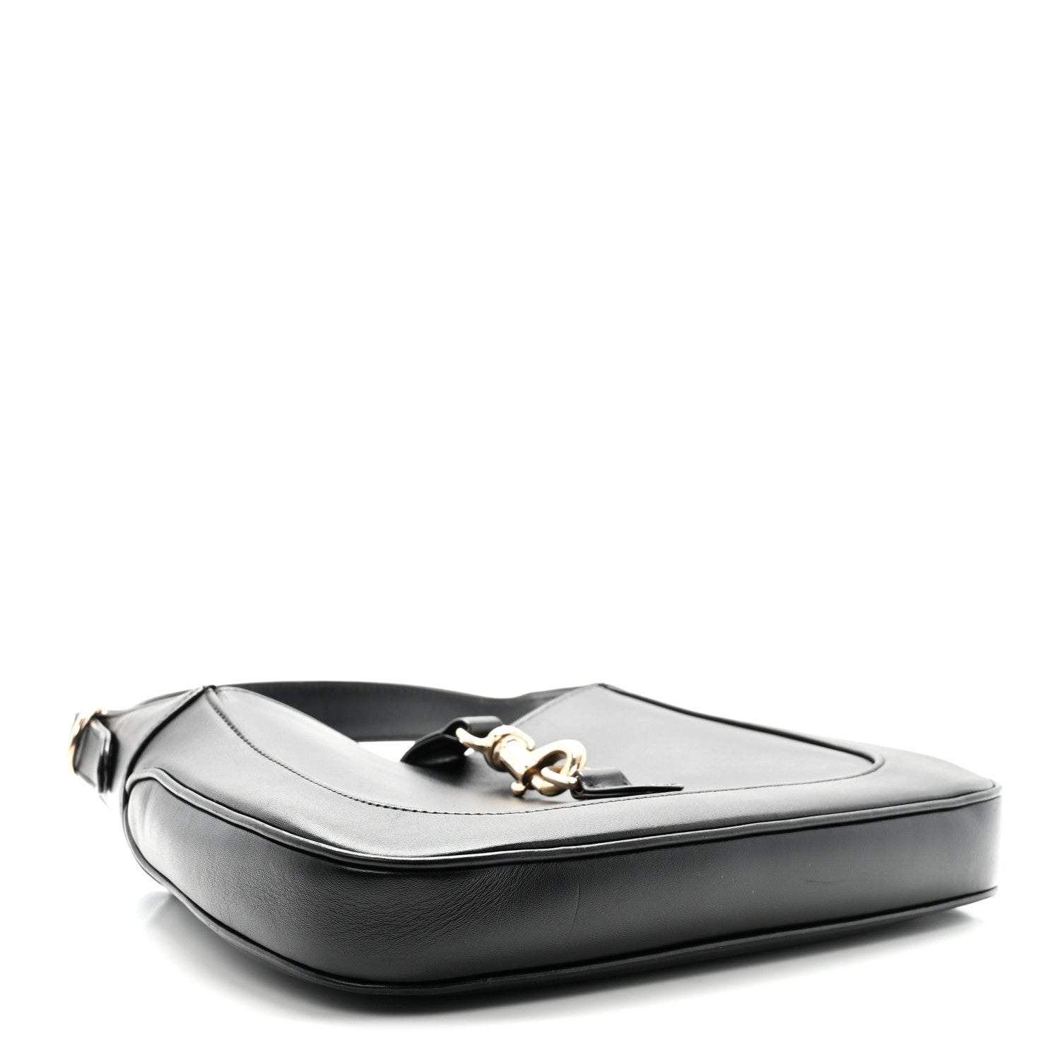 Calfskin Small Jackie Shoulder Bag Black