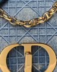 Denim Cannage Small Caro Bag Blue
