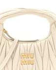 Nappa Matelasse Mini Wander Hobo White