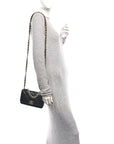 Lambskin Quilted CHNL 19 Wallet On Chain WOC Black