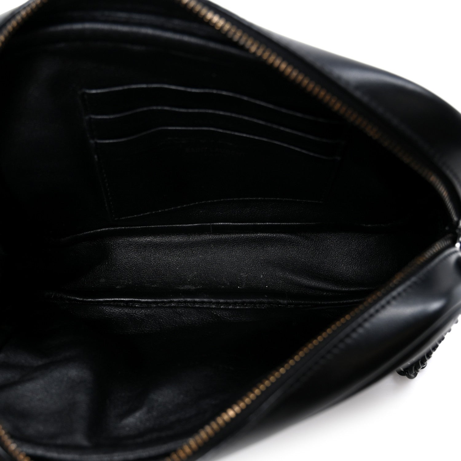 Calfskin Matelasse Monochrome Monogram Mini Lou Camera Bag Black