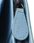Nappa Intrecciato Continental Flap Wallet Light Blue