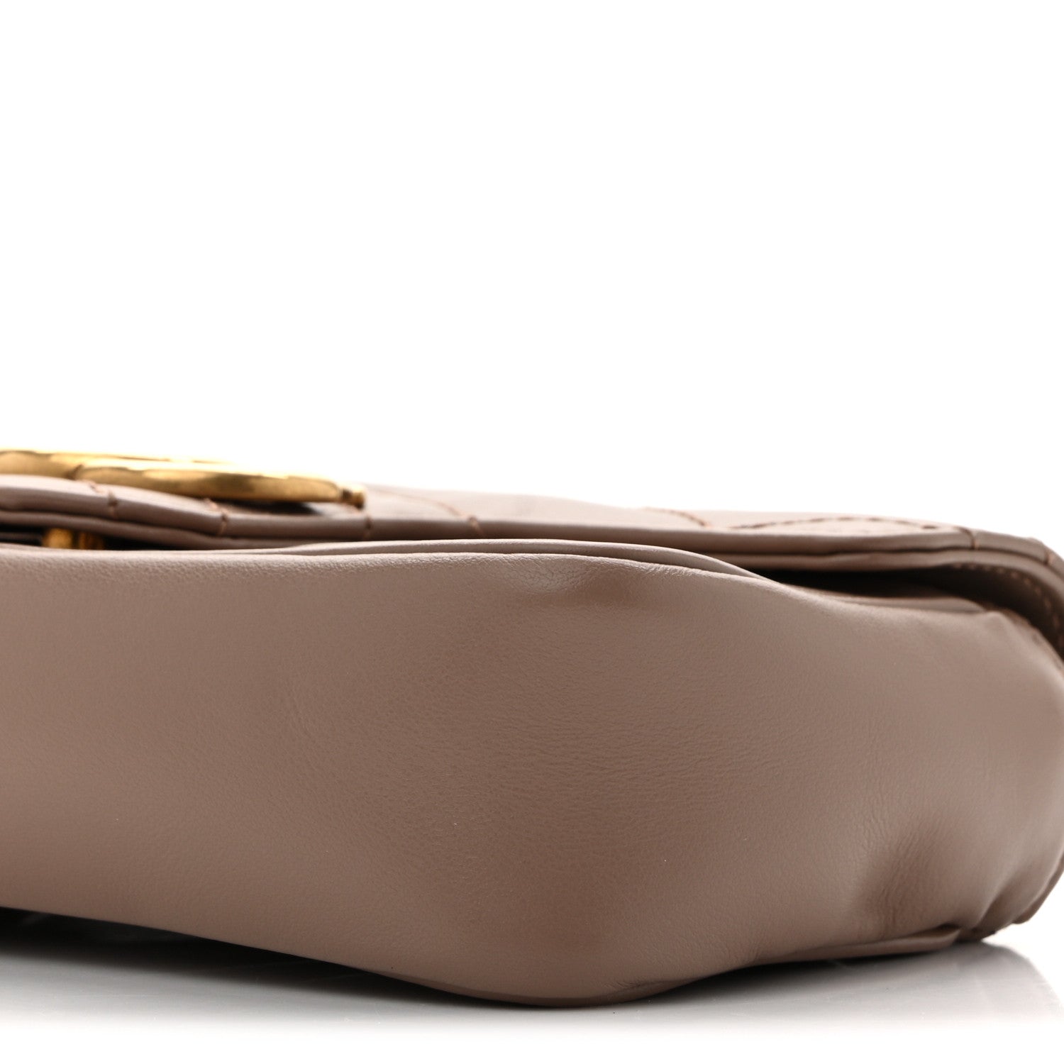 Calfskin Matelasse Super Mini GG Marmont Shoulder Bag Porcelain Rose