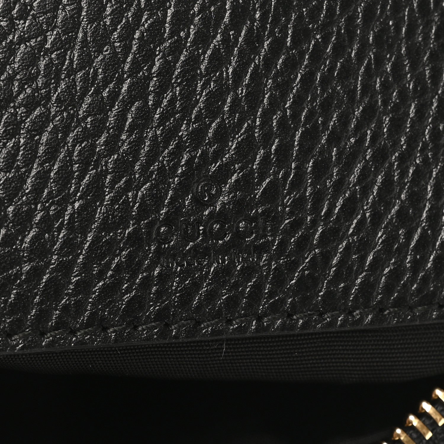 Dollar Calfskin Super Mini GG Marmont Chain Shoulder Bag Black