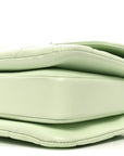 Lambskin Quilted Small Trendy CC Flap Dual Handle Bag Light Green