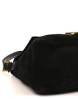 Suede Mama Baguette Black