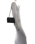 Caviar Quilted Small Double Flap Black
