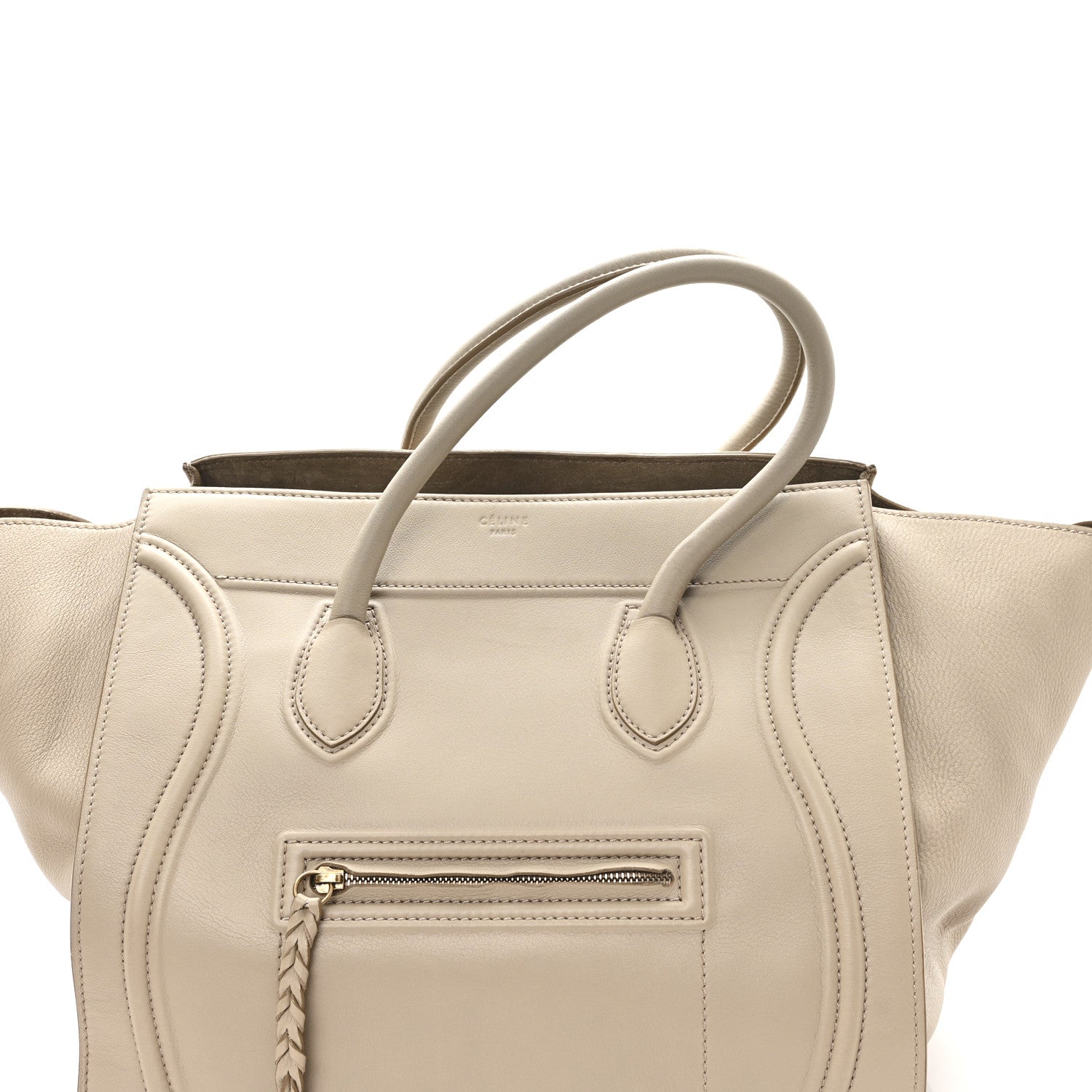 Supple Calfskin Large Phantom Luggage Dune