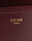 Box Calfskin Teen Classic Box Flap Bag Burgundy