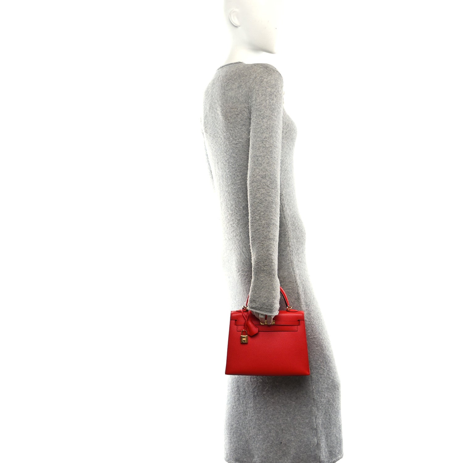 Epsom Kelly Sellier 25 Rouge De Coeur