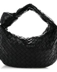 Nappa Intrecciato Teen Jodie Hobo Black