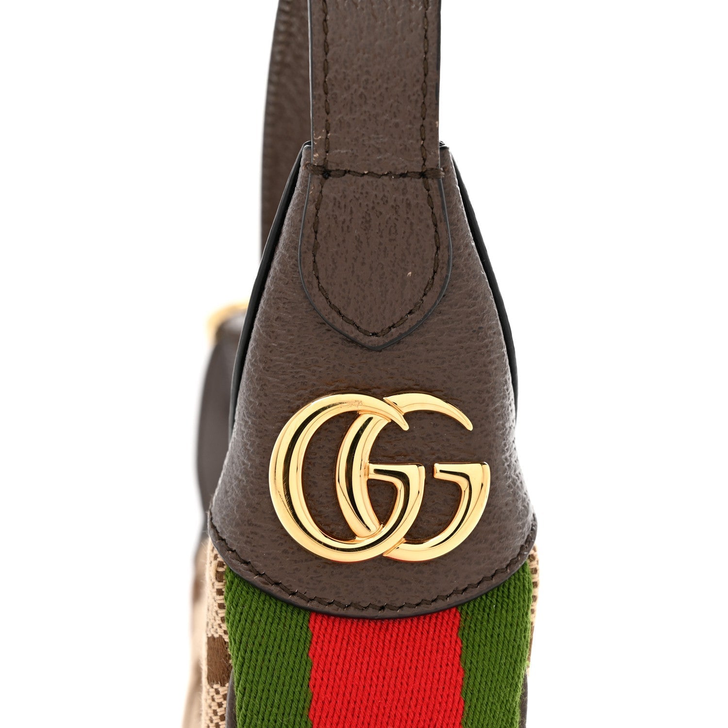 Monogram Jumbo GG Textured Dollar Calfskin Web Mini Ophidia Half Moon Hobo Camel Ebony New Acero
