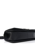 Lambskin Chevron Quilted Medium Boy Flap Black