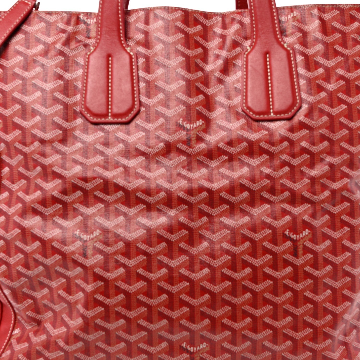 Goyardine Voltaire Tote Red