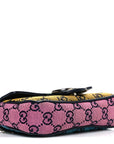 Monogram Multicolor Matelasse Diagonal Super Mini GG Marmont Shoulder Bag Green Blue Yellow Light Blue Pink