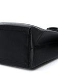 Calfskin Logo XXS Shopping Tote Black